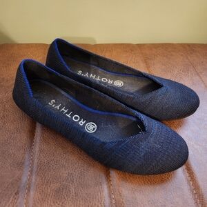 Rothy's | Blue and Black | Round toe flats